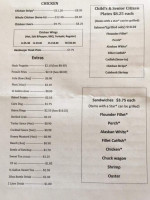 Captain D's Seafood menu