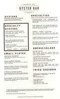 Edenton Bay Oyster menu