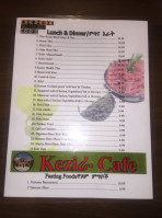 Kezira Cafe And menu