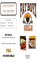 Fat Boyz Grille menu