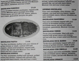 El Dorado Springs Mexican And Cantina menu