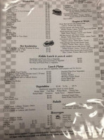 Mrs Wenger's menu