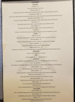 Cahill Bistro menu