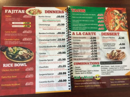 Ay Caramba Mexican Food menu