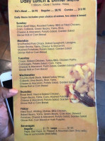 Gk Cafe Catering menu
