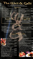 The Well Grill menu