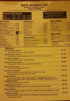 Vel's Amigos Continued menu