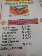 El Rey Del Taco menu