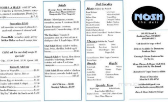 Nosh The Deli menu