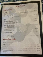 Josephine's Eatery And Events menu