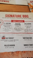 Sonny S Bbq menu