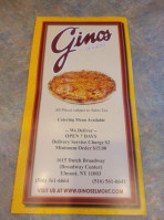 Gino's Pizza menu