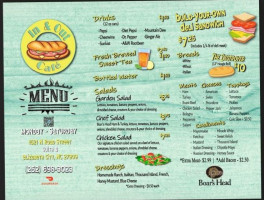 In Out Cafe menu