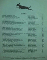The Flying Hound Alehouse menu
