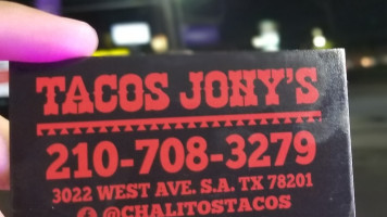 Tacos Jony's food