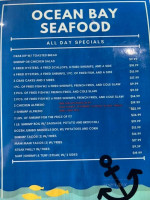 Ocean Bay Seafood menu