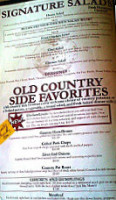 The Country Grill menu