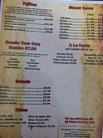 EL Charro menu