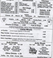 Dairy Queen menu