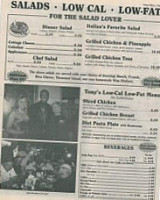 Tony's I-75 Restaurant menu