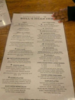 Bull's Head Inn menu