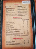 La Fiesta menu