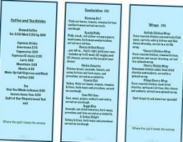 The Blue Lotus Cafe & Deli menu