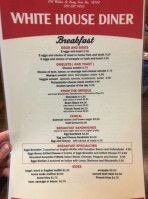White House Diner menu