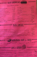Rosy's Diner menu