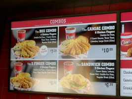 Raising Cane's Chicken Fingers menu