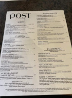 Post American Eatery menu