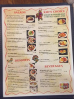 Pericos Mexican menu