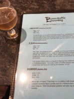 Barnstable Brewing menu