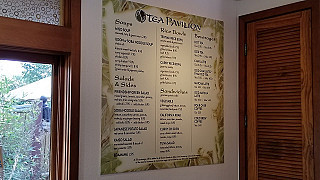 Tea Pavilion Cafe menu
