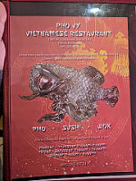 Phovy Vietnamese Rstrnt menu