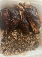 Erie's Jamaican Food inside