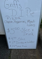 D.i. Pie Pizza menu