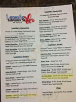 Legends Bar And Grill menu