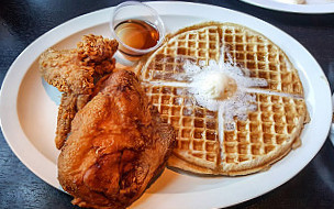 Chicago's Home Of Chicken And Waffles food