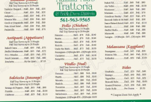 Mamma Mia Trattoria menu