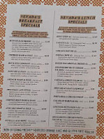 Nevada Diner menu