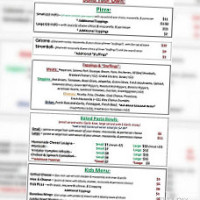 Bobby D's menu