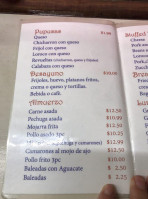 Pupuseria Salvadorena Las Veronicas menu