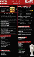 Smashburger menu