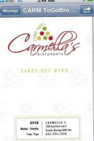 Carmella's menu