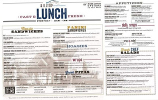 Hilltop Fish Fare Steakhouse menu