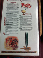 Vaqueros Mexican menu