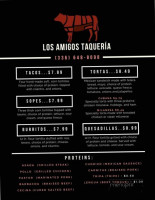 Los Amigos Taqueria menu