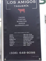 Los Amigos Taqueria menu