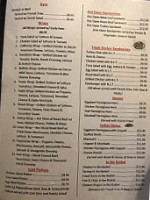 Felicia's Little Diner menu